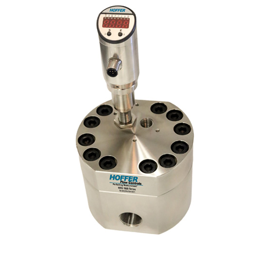 HRG1000 Series positive-displacement flow meter with HPDE-D digital indicator