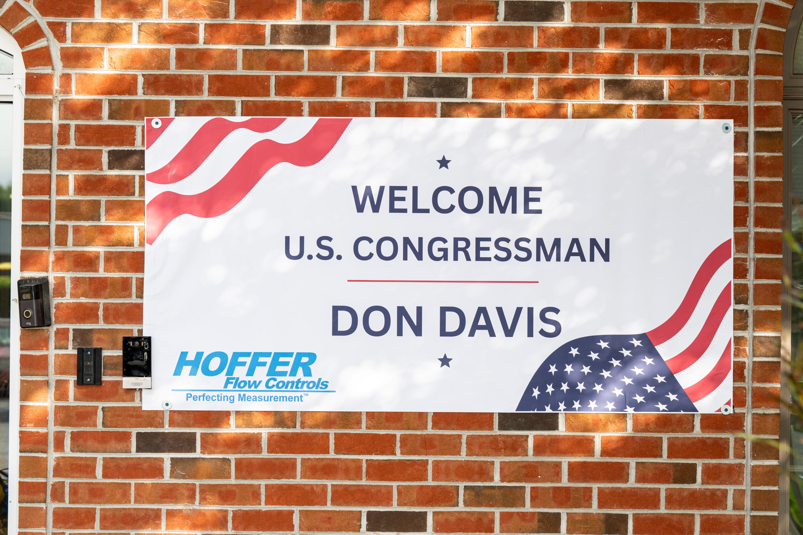 U.S. Congressman Don Davis Visits Hoffer Flow Controls